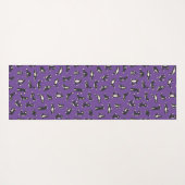 Grappige zwarte witte katten doen patroon yoga mat (Achterkant (horizontaal))