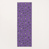 Grappige zwarte witte katten doen patroon yoga mat (Achterkant)