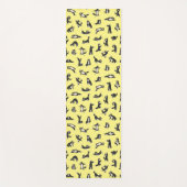 Grappige zwarte witte katten doen patroon yoga mat (Voorkant)