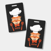 Grappige Zweedse Chef Badge (Voor- en achterkant)