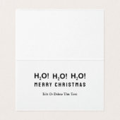 Grappige Zwem Kerst Vakantie Kaarten (Binnenkant ongevouwen)