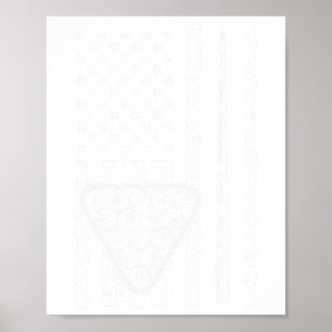 Grappige zwembad kunst voor mannen vrouwen biljart poster