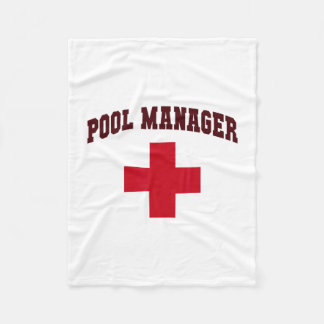 Grappige Zwembad Manager Meisjes Kamp Badmeesters  Fleece Deken