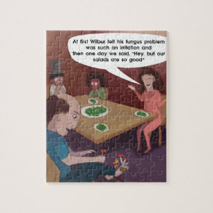 GrappigeMan Paddenstoelen Voor Avondeten Grappig Legpuzzel
