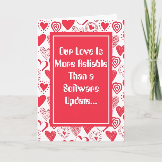 Grappiger-betrouwbaarder dan software Valentijnsda Kaart (Voorkant)