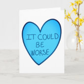 grappigheid Het kan een erger Snoep hart zijn Kaart (Gele Bloem)