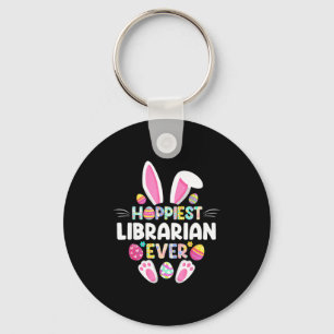 Grappigste bibliothecaris ooit Funny Pasen Dag Sleutelhanger