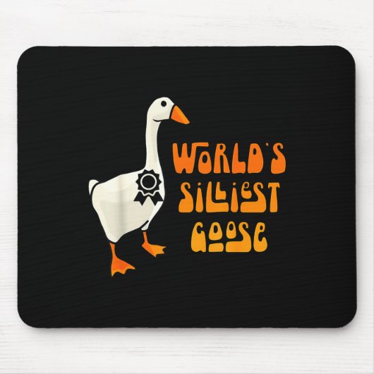 Grappigste Gans ter Wereld Funny Goose Liefhebbers Muismat (Voorkant)