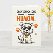 Grappigste Hond Humom Kaart Ooit (Gele Bloem)