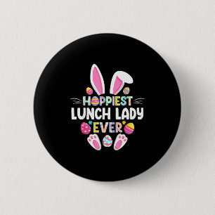 Grappigste Lunchdame Ooit Funny Pasen Dag Ronde Button 5,7 Cm