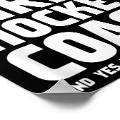 Grappigste meisjeshockeycoach poster (Hoek)