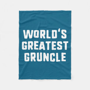 Grappigste Ncle Familie T-Shirt Met Lange Mouwen  Fleece Deken