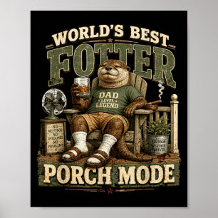 Grappigste veranda modus grappige otter vader grap poster