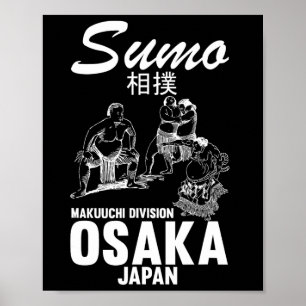 Grappler Humor Sumo Judo Osaka Japan Worstelaar Poster