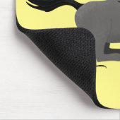 Grapppige illustratie van een rennende wildebeest  muismat (Hoek)