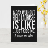 Grapsse sportgeschenk in Field Lacrosse Kaart (Gele Bloem)