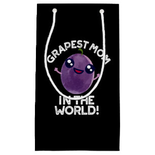 Grapste moeder in de wereld grappige fruitpun donk klein cadeauzakje