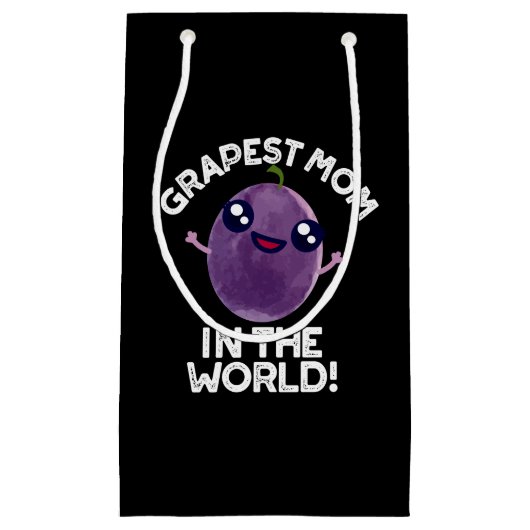 Grapste moeder in de wereld grappige fruitpun donk klein cadeauzakje (Voorkant)