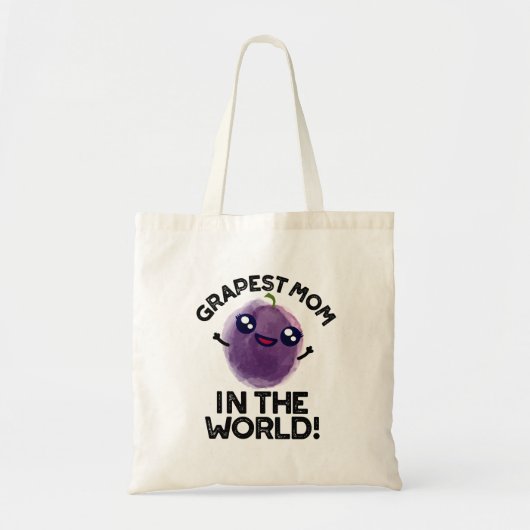 Grapste moeder in de wereld grappige fruitpun tote bag (Voorkant)
