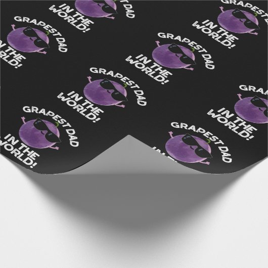 Grapste pap in de wereld grappige fruitpun donker cadeaupapier (Hoek)