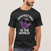 Grapste pap in de wereld grappige fruitpun donker  t-shirt (Voorkant)