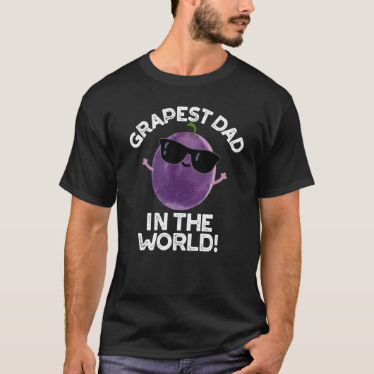 Grapste pap in de wereld grappige fruitpun donker  t-shirt (Voorkant)