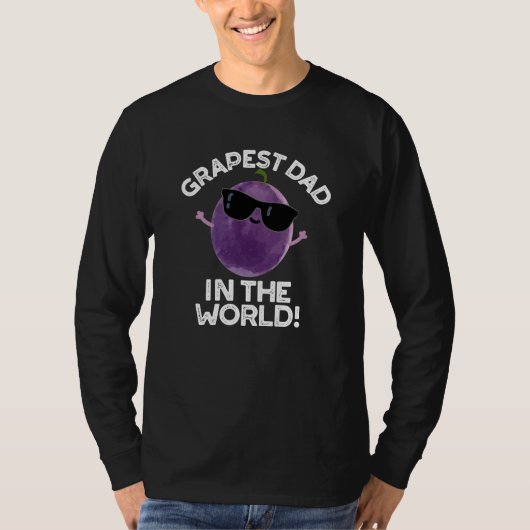 Grapste pap in de wereld grappige fruitpun donker t-shirt (Voorkant)