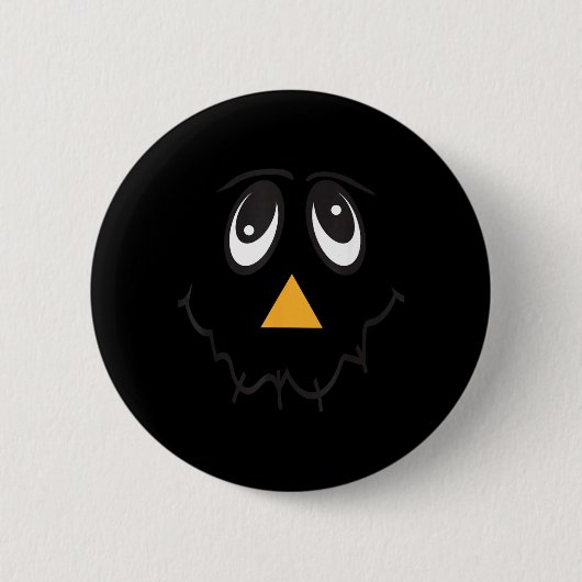 Grapstem Gezicht Glimlach Moppert Thanksgiving Hal Ronde Button 5,7 Cm (Voorkant)