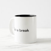 Graptechnische ondersteuning Humor Grappige comput Tweekleurige Koffiemok (Voorkant links)