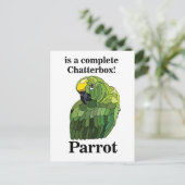 Grapvogel Vogel Kletskous Grappig Briefkaart (Staand voorkant)