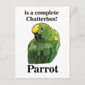 Grapvogel Vogel Kletskous Grappig Briefkaart (Voorkant)