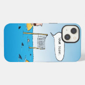 Grapvolleybal Moppertje iPhone Hoesje (Achterkant horizontaal)