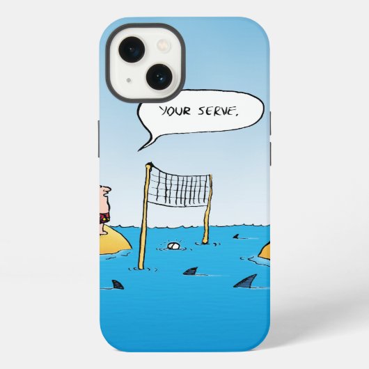 Grapvolleybal Moppertje iPhone Hoesje (Achterkant)