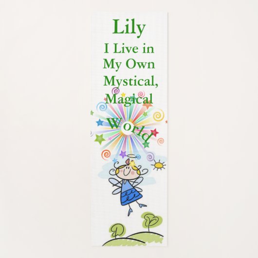Grapy Fairy Mystical Magical World Cute Yogamat (Voorkant)