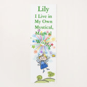 Grapy Fairy Mystical Magical World Cute Yogamat (Achterkant)