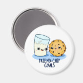 Grapy Milk Cookies Pun Friend-Chip Goals Magneet (Voorkant / Achterkant)