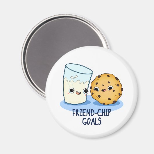 Grapy Milk Cookies Pun Friend-Chip Goals Magneet (Voorkant / Achterkant)