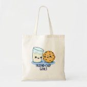 Grapy Milk Cookies Pun Friend-Chip Goals Tote Bag (Voorkant)