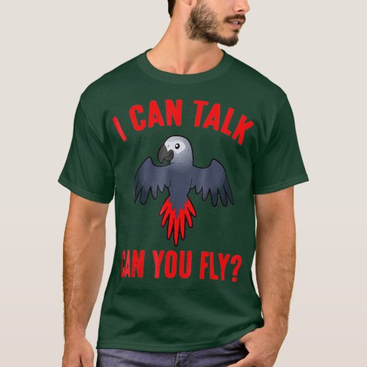 Grapy Parrot Shirt dat ik kan zeggen... (Voorkant)