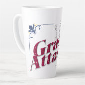 Gras Aanval Geïsoleerde Latte Mok (Linkerhoek)