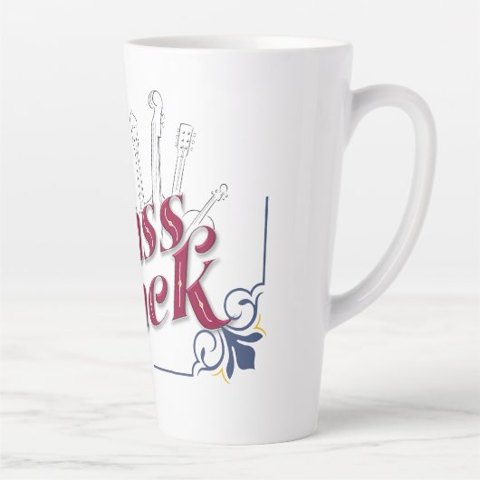 Gras Aanval Geïsoleerde Latte Mok (Rechts)