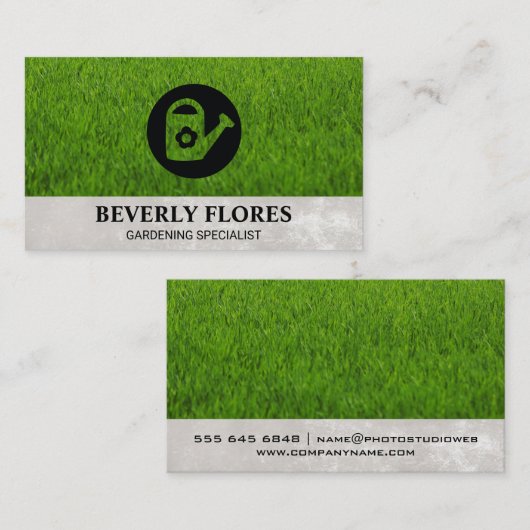 Gras Achtergrond | Gietkan Visitekaartje (Voorkant / Achterkant)