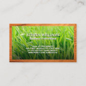 Gras Achtergrond | Tuinieren Logo Visitekaartje (Achterkant)