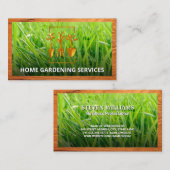 Gras Achtergrond | Tuinieren Logo Visitekaartje (Voorkant / Achterkant)