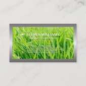 Gras Achtergrond | Tuinonderhoud Diensten Visitekaartje (Achterkant)