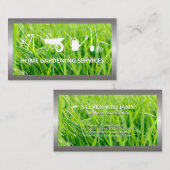 Gras Achtergrond | Tuinonderhoud Diensten Visitekaartje (Voorkant / Achterkant)