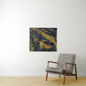 Gras bedekte berg in het najaar wandkleed (In Situ (horizontaal))