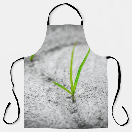 Gras bestratsteen voor poëzie schort (Voorkant)