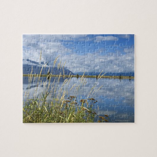 Gras bij het meer, Idaho Legpuzzel (Horizontaal)