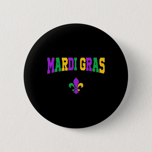 Gras Carnaval kostuum voor mannen en vrouwen Ronde Button 5,7 Cm (Voorkant)